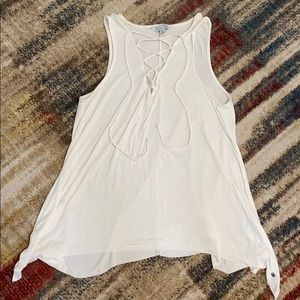 Cross front tank top